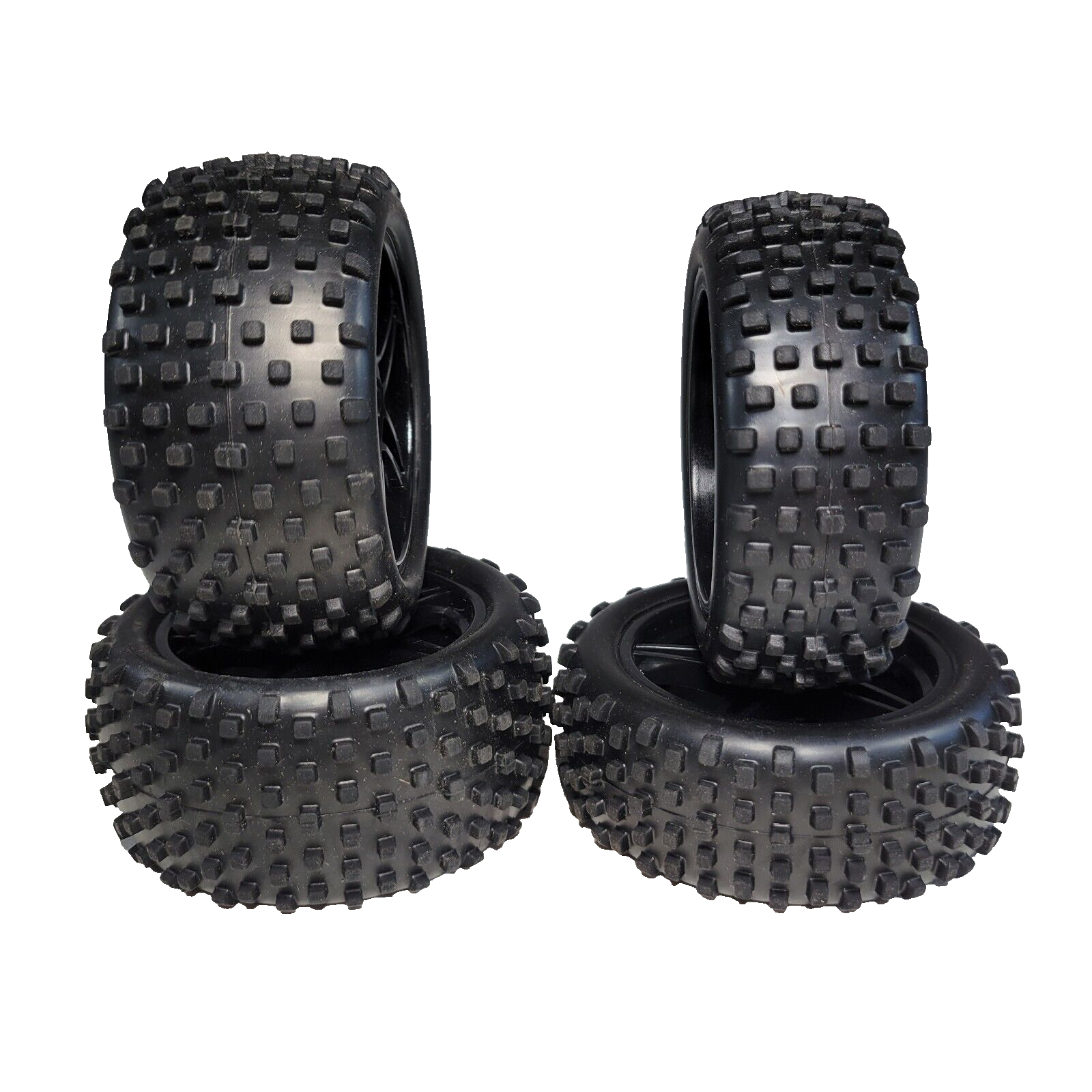 Redcat Racing Tornado EPX Pro Buggy Tires & 12mm Black Wheels Front & Rear