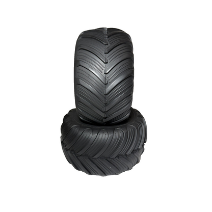 Fits Traxxas Bigfoot 4x4 Monster Truck Tires & White 12mm Wheels 2.8" Stampede