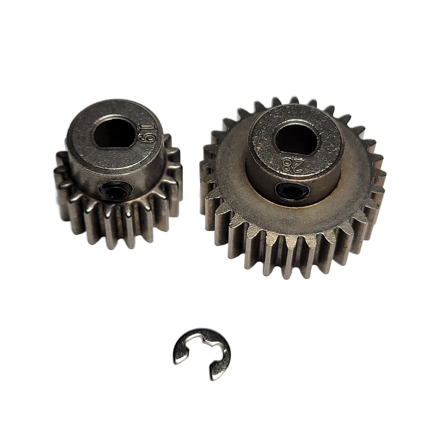 Arrma Infraction 223s BLX Pinion Gears 19T & 28T Tooth 0.8Mod 5mm Safe-D Speed