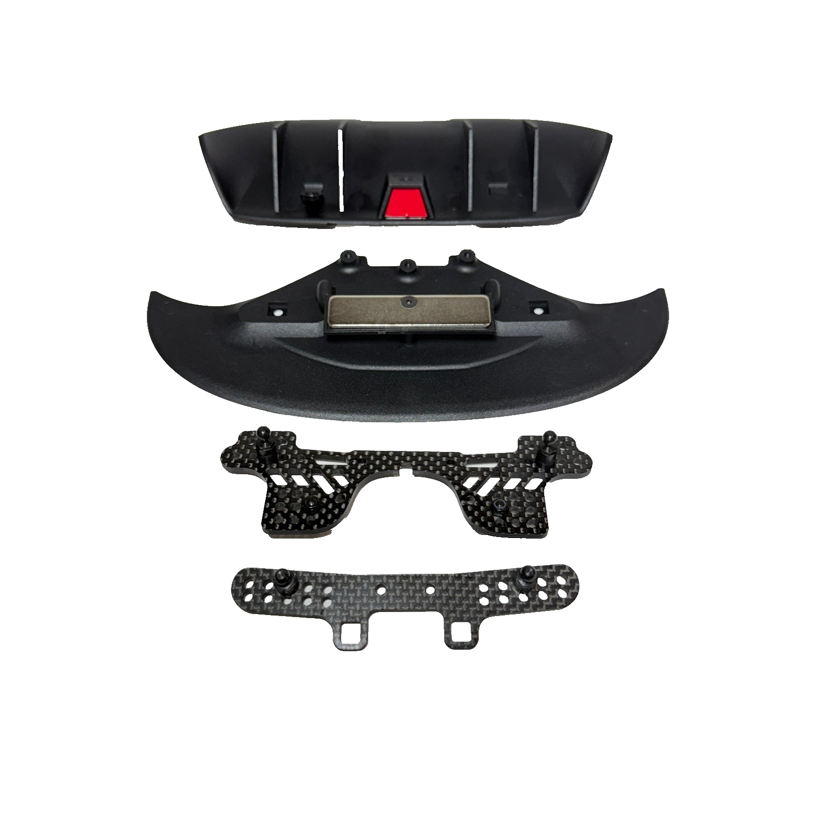 Redcat Racing RDS Drift Car Carbon Shock Towers & Plastic Bumpers / Diffuser