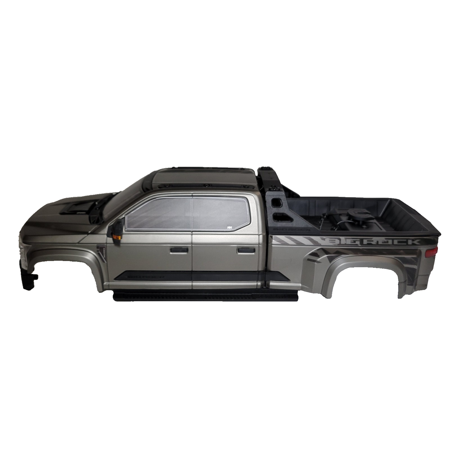 Arrma Big Rock 6s Body Gunmetal Factory Painted Deacled Complete Mirrors Cage