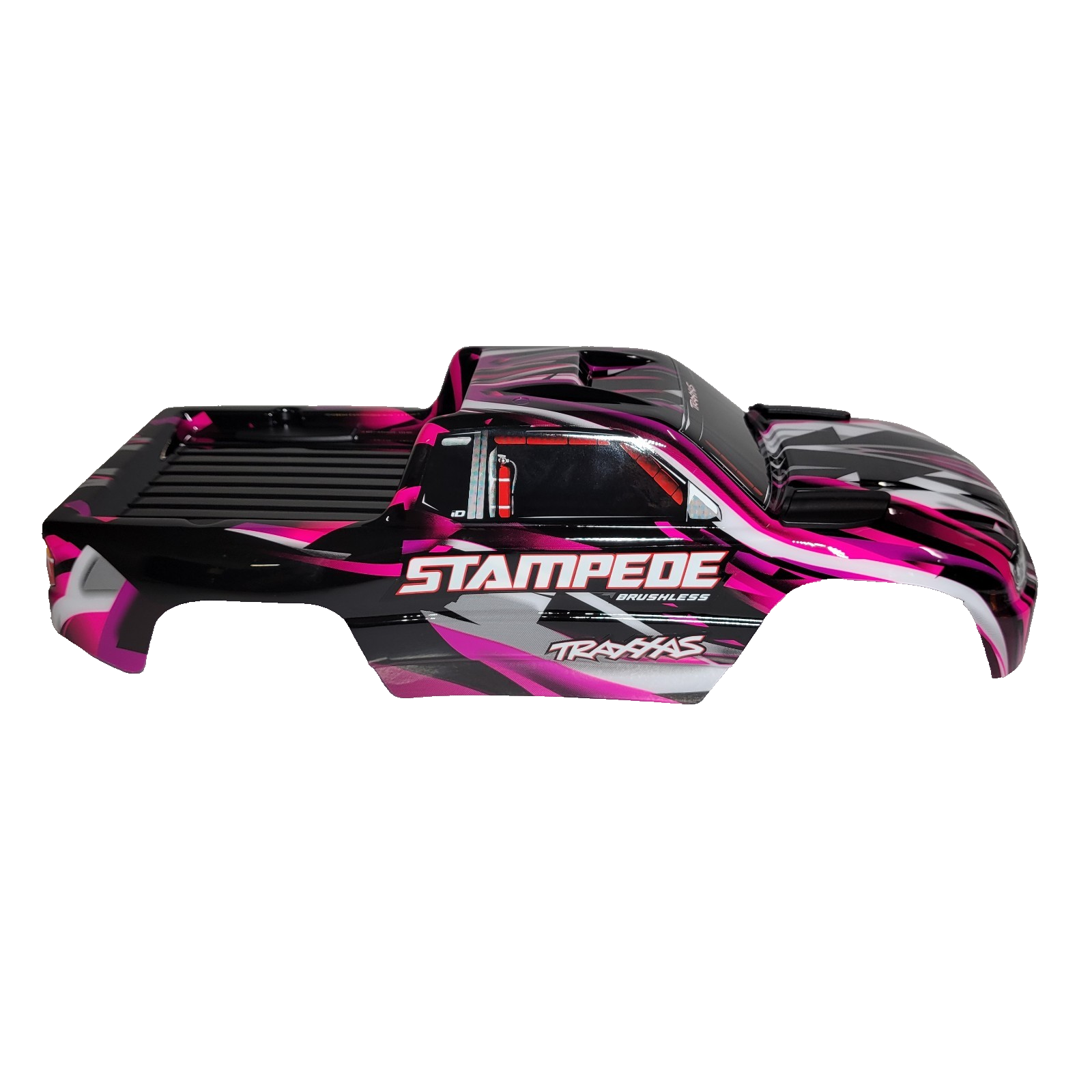 Fits Traxxas Stampede 2wd BL2s Clipless Body Shell Pink Black Factory Painted