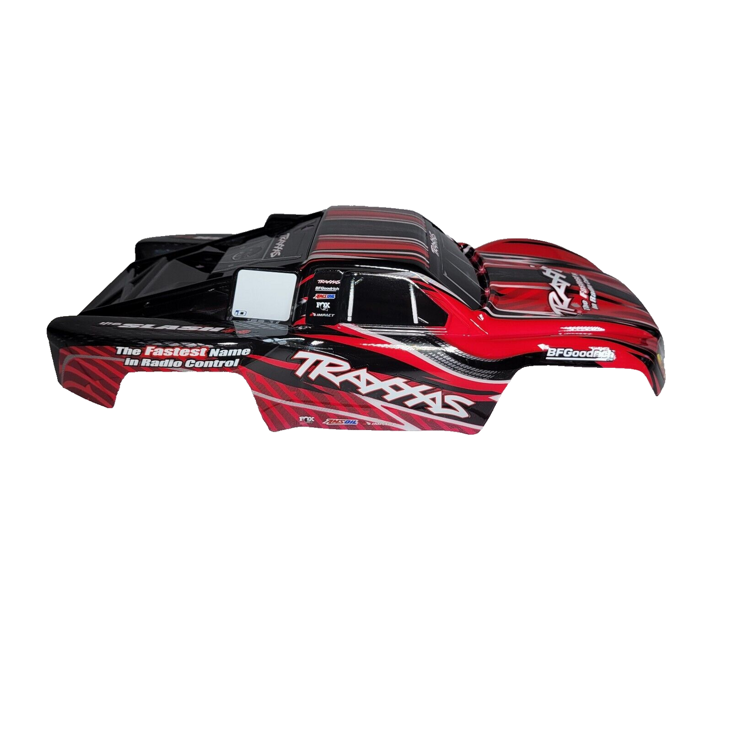 Fits Traxxas Slash 1/16th XL-2.5 Body Factory Painted Red Black Decals BodyShell