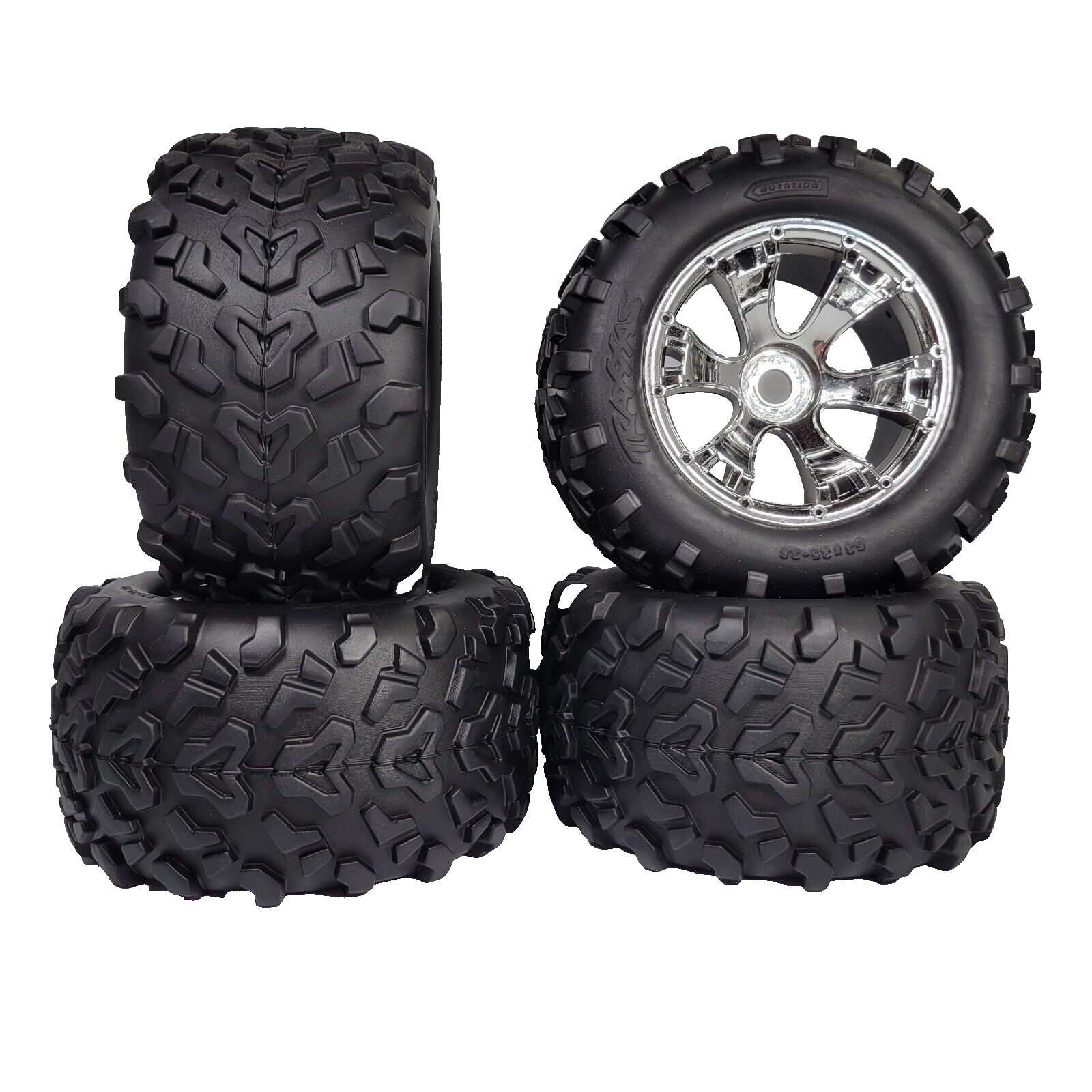 Fits Traxxas Revo 3.3 Tires & 17mm Geode Wheels 6.3 E-Revo E-Maxx Sledge 53097-3