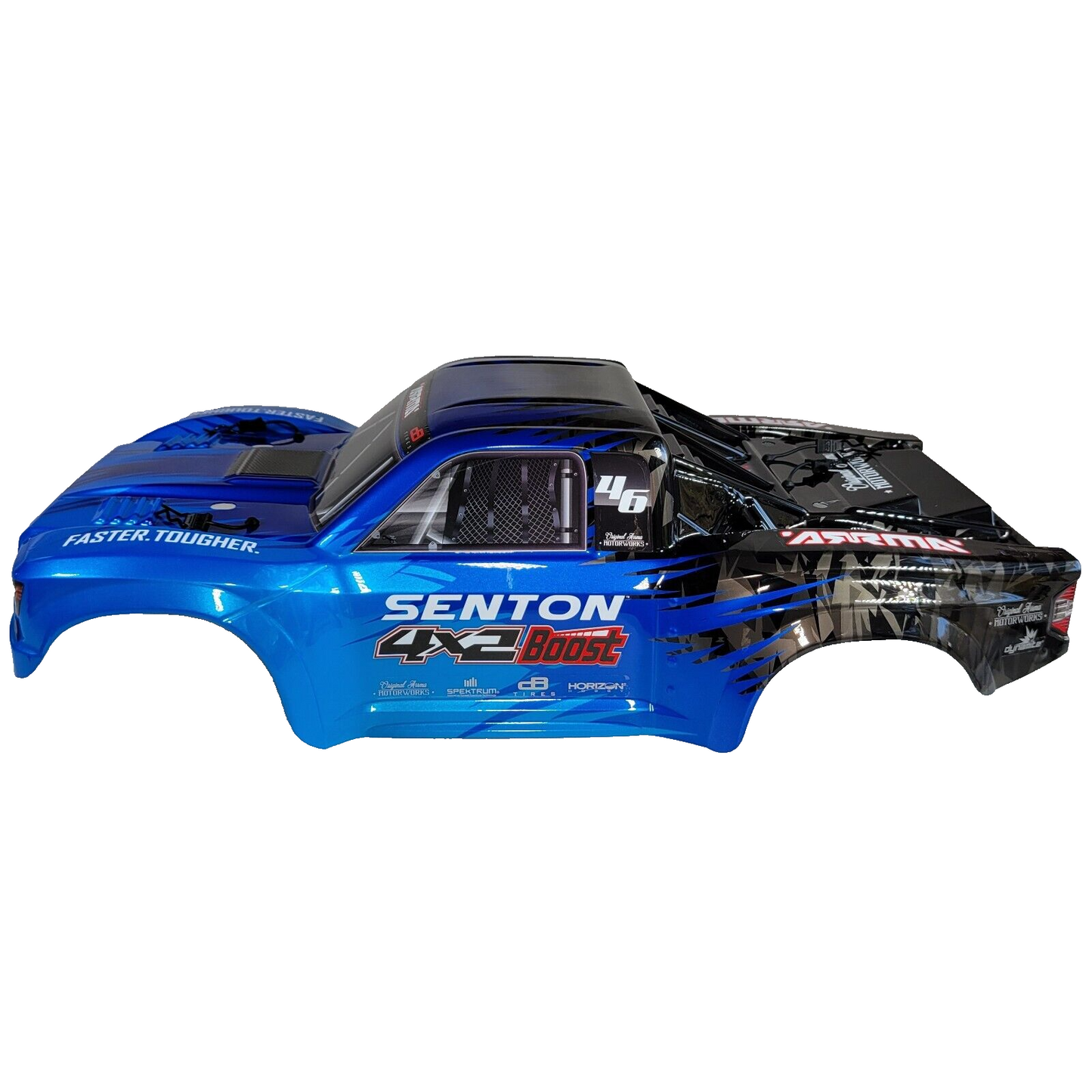 Arrma Senton 4X2 Mega Boost Body Blue Black Pre Painted Decaled Trimmed Body