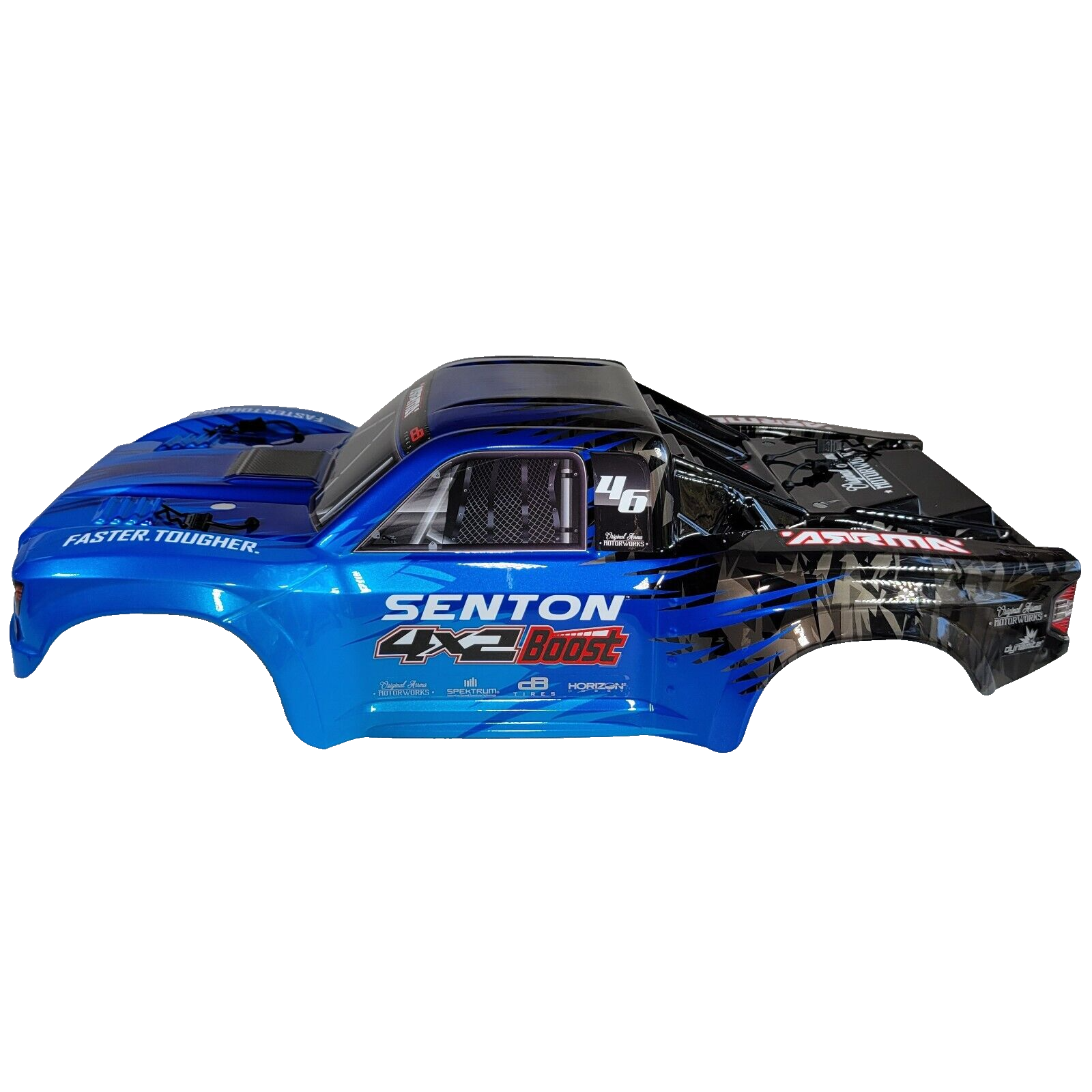 Arrma Senton 4X2 Mega Boost Body Blue Black Pre Painted Decaled Trimmed Body