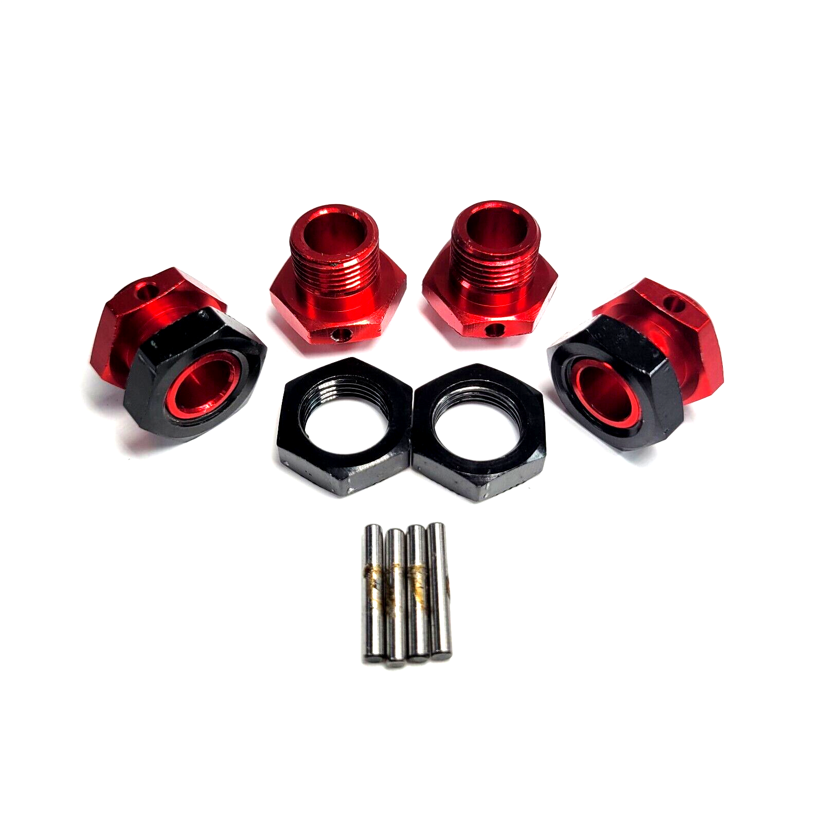 Arrma V5 6S EXB BLX Notorious Outcast 17mm Aluminum Wheel Hex Hubs Nut Pin Hexes