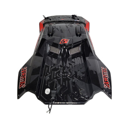 Arrma Talion 6s EXB V6 Body Factory Painted Black Red Decaled ARA-3406