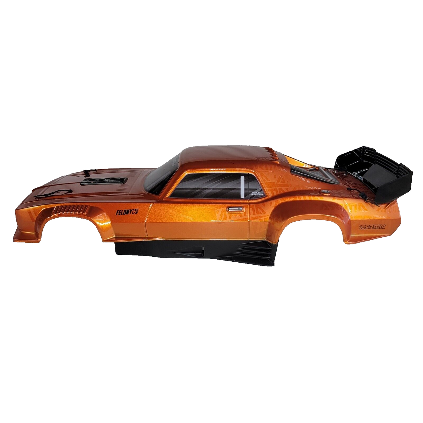 Arrma Felony 6s Body Shell Orange Factory Painted Resto-Mod Street Bash Stickers