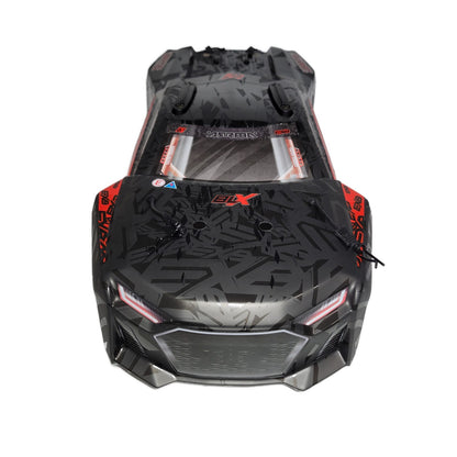 Arrma Talion 6s EXB V6 Body Factory Painted Black Red Decaled ARA-3406
