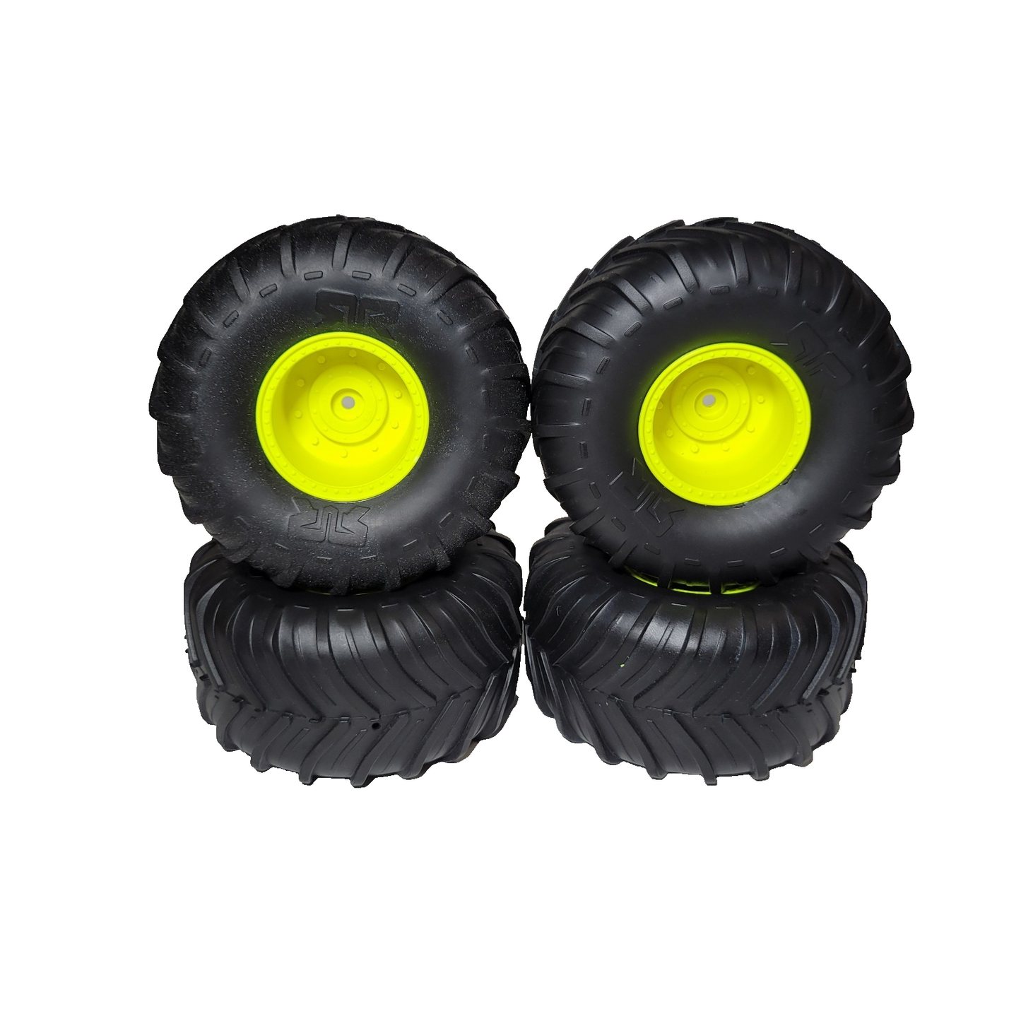 Arrma Gorgon dBoots Chevron MT Glued Tires Yellow 14mm Hex Wheels 1/10 ARA-2536