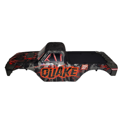 Arrma Quake 1/10 Red Black Body Shell Lid Factory Painted Decaled ARA-2897