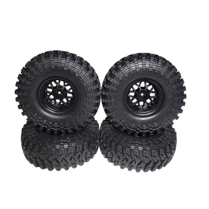 Axial SCX10 iii Coyote Maxxis Trepador G8 Tires 1.9" KMC 12mm Wheels Front Rear