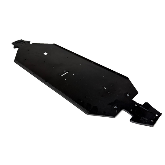 Losi 8ight-X Super Lasernut Aluminum Chassis Frame Black 1/6th LOS251133