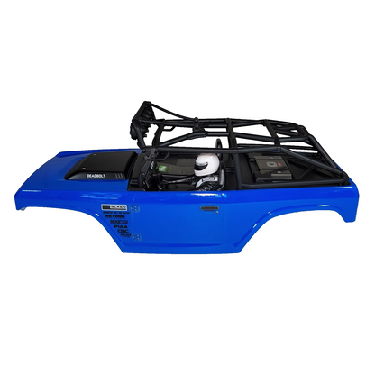 Axial SCX10 ii Deadbolt Painted Blue Body with Roll Cage Light Bar Interior