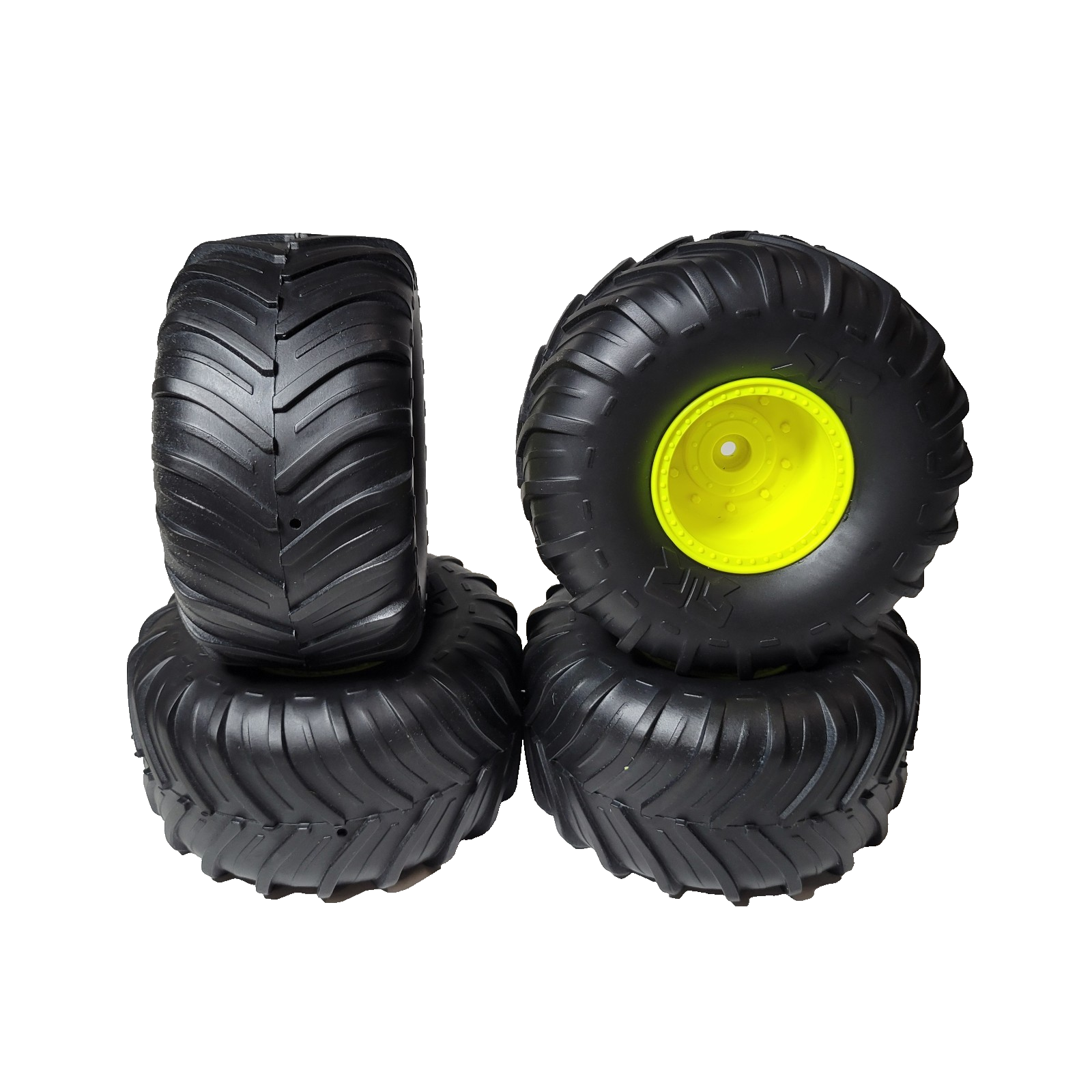 Arrma Gorgon dBoots Chevron MT Glued Tires Yellow 14mm Hex Wheels 1/10 ARA-2536