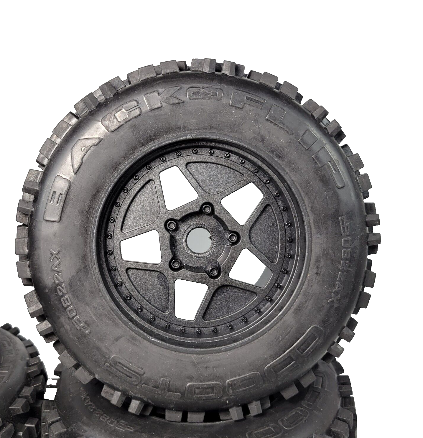 Arrma Notorious 6s EXB BLX Dboots Backflip Tires 17mm Wheels / Fits Outcast (4)