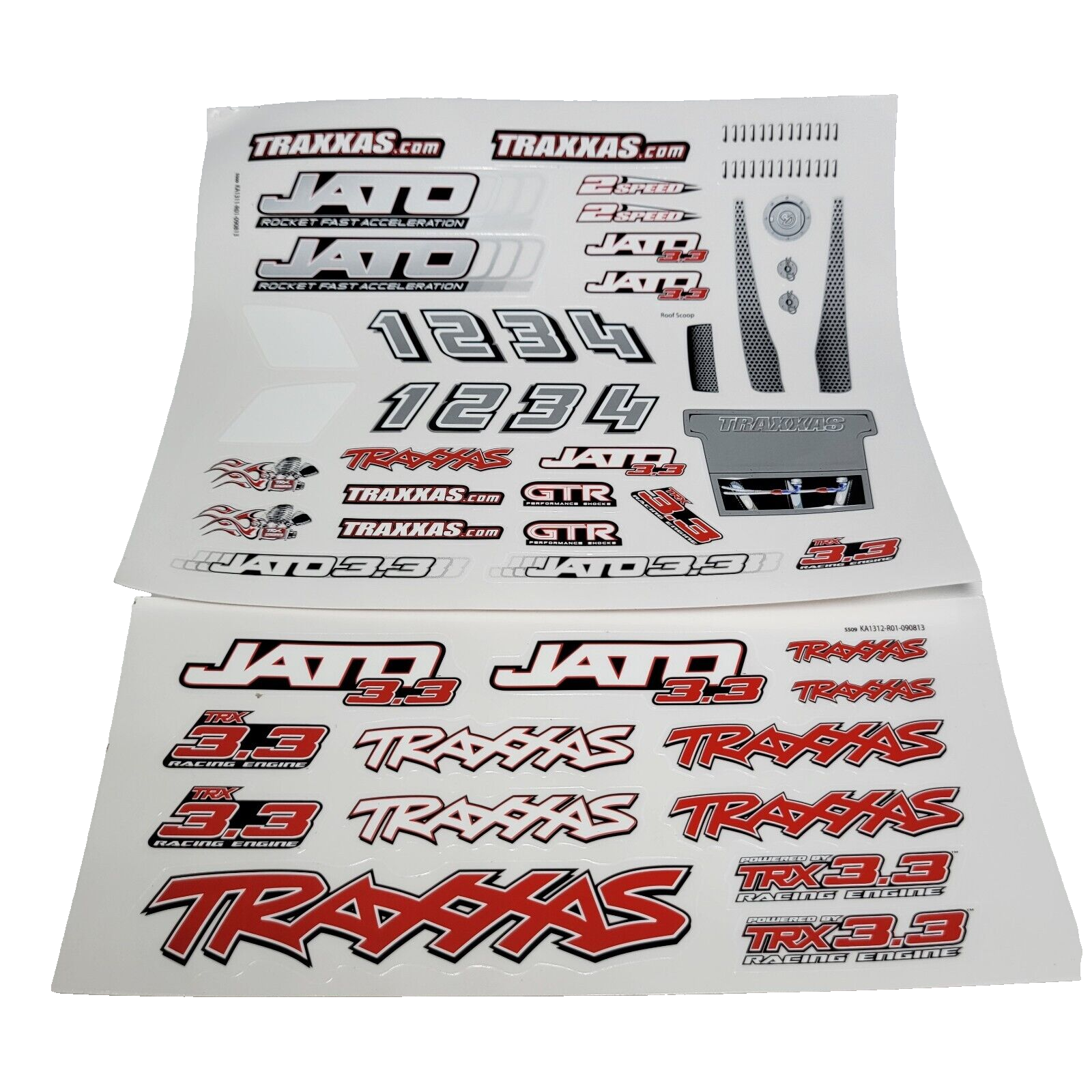 Fits Traxxas Jato 3.3 Orange Black Body ProGraphix Factory Painted w/ Decals