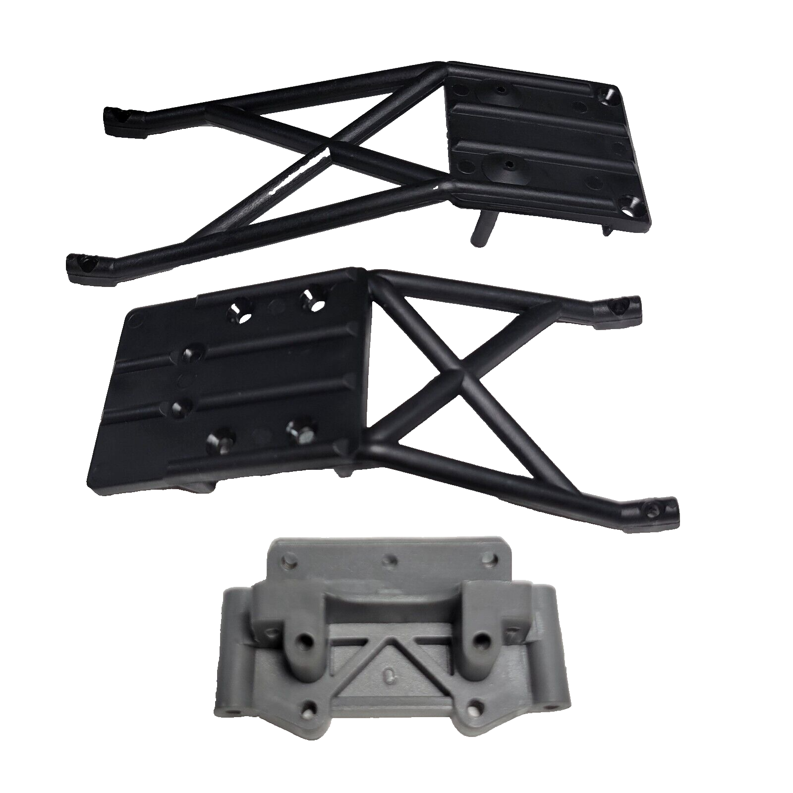 Fits Traxxas Slash 2wd Front & Rear Skid Plates / Chassis Braces & Bulkhead 2530