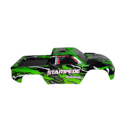Fits Traxxas Stampede 2wd XL5 Clipless Body Shell Green Black Factory Painted