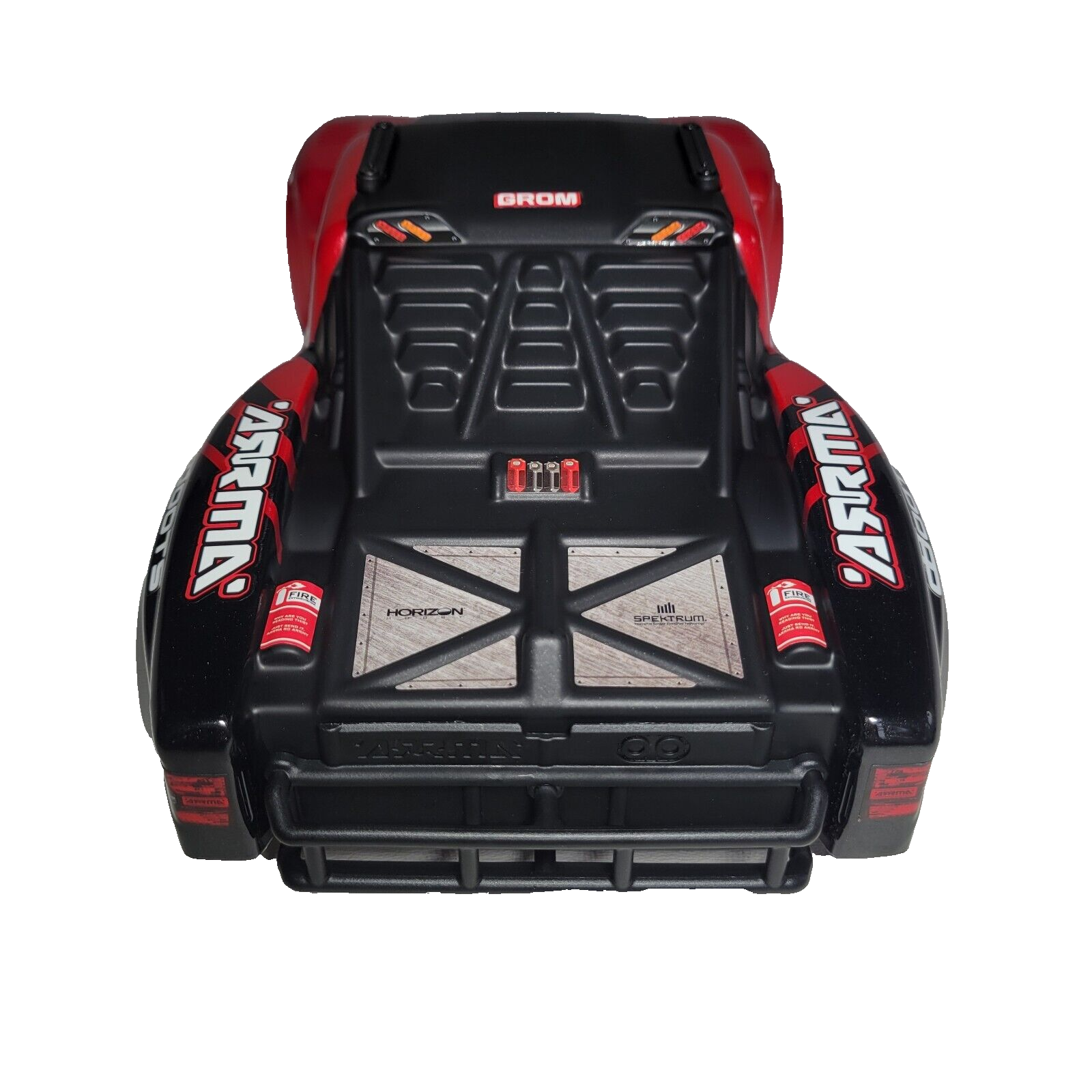 Arrma Mojave Grom Body Red Black With Internal Cage Frame / Clipless System