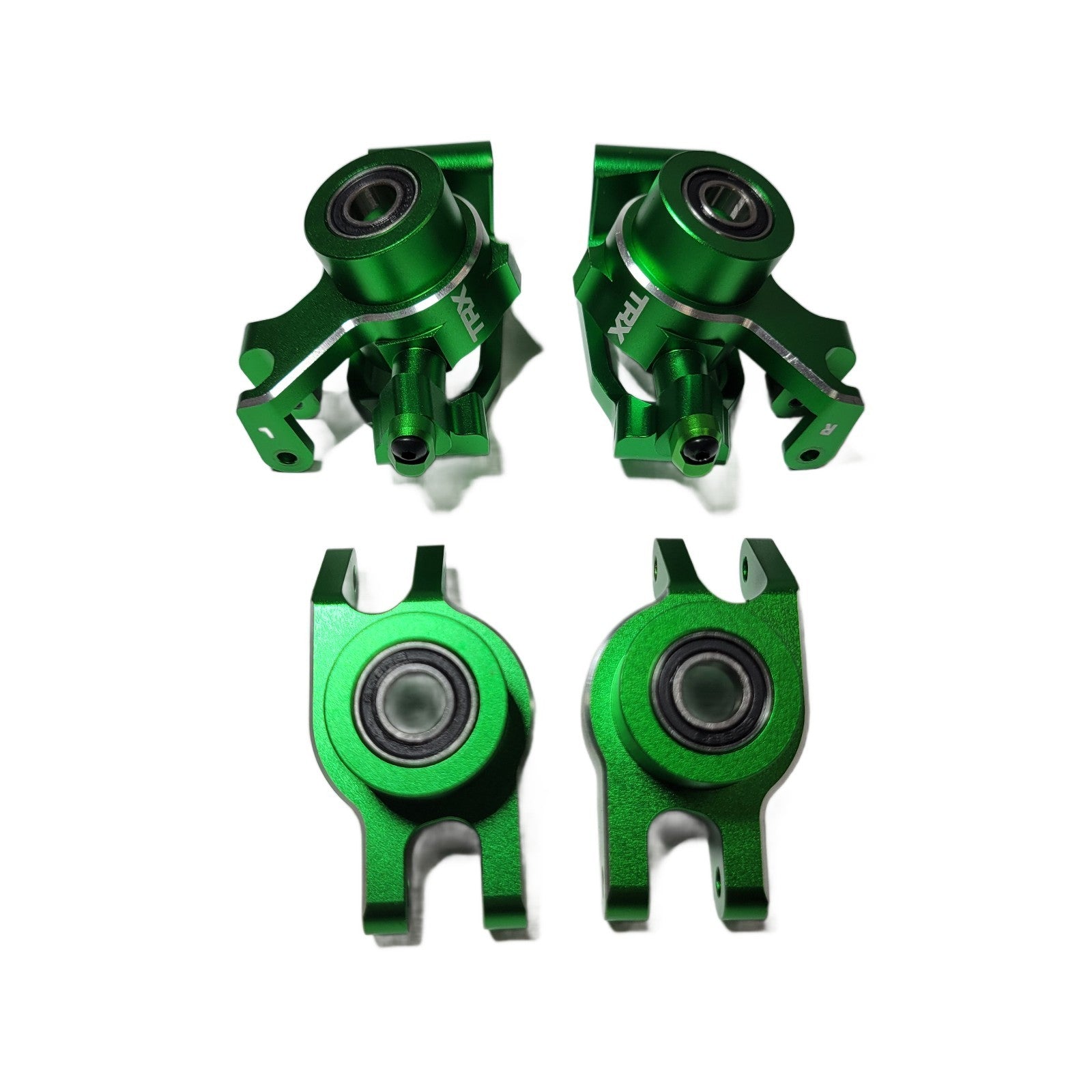 Fits Traxxas 1/10 Wide Maxx Ultimate GRN Aluminum Steering Knuckles Hub Carriers
