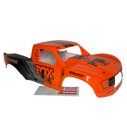 Fits Traxxas Unlimited Desert Racer UDR Orange Black Body FOX Edition Painted