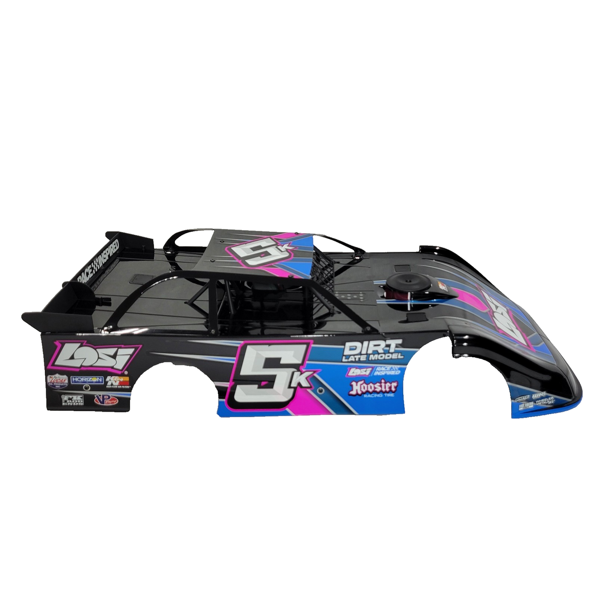 Losi 22s Late Model Body Factory Assembled & Decaled Blue Cage Interior Driver