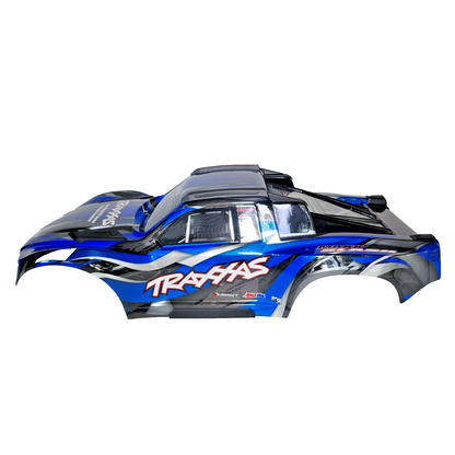 Fits Traxxas Maxx Slash Body Blue Black Clipless Factory Painted Decals 10211