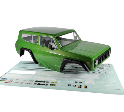 Redcat Racing GEN 8 Scout II V2 1/10 Factory Painted Crawler Body Green Decals