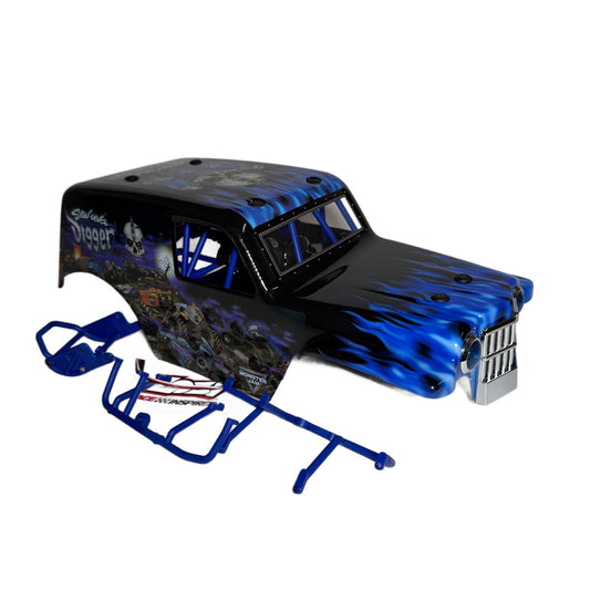Losi LMT SonUva Digger 2.0 1/8 Body Factory Painted Shell With Cage & LED Lights