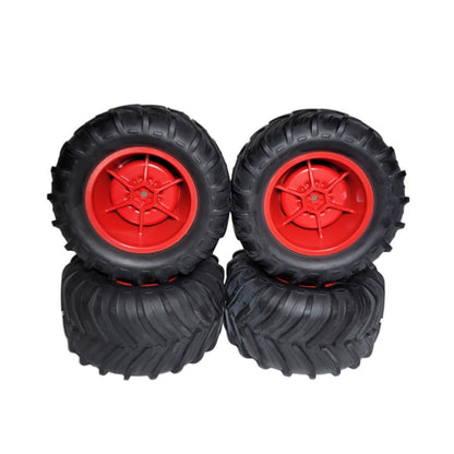 Arrma Gorgon dBoots Chevron MT Glued Tires & RED 14mm Hex Wheels 1/10 ARA-2534