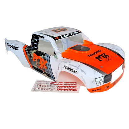 Fits Traxxas Unlimited Desert Racer UDR Orange White Body FOX Edition Painted