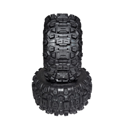 Fits Traxxas 1/10 Wide Maxx Ultimate Sledgehammer Tires (4) & Wheel 17mm Splined