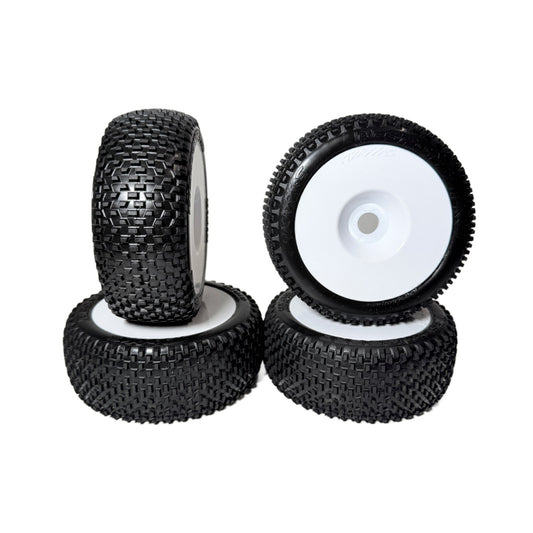 Fits Traxxas Jato 4x4 VXL Tires Response Pro 3.0 & White Dished Wheels 17mm