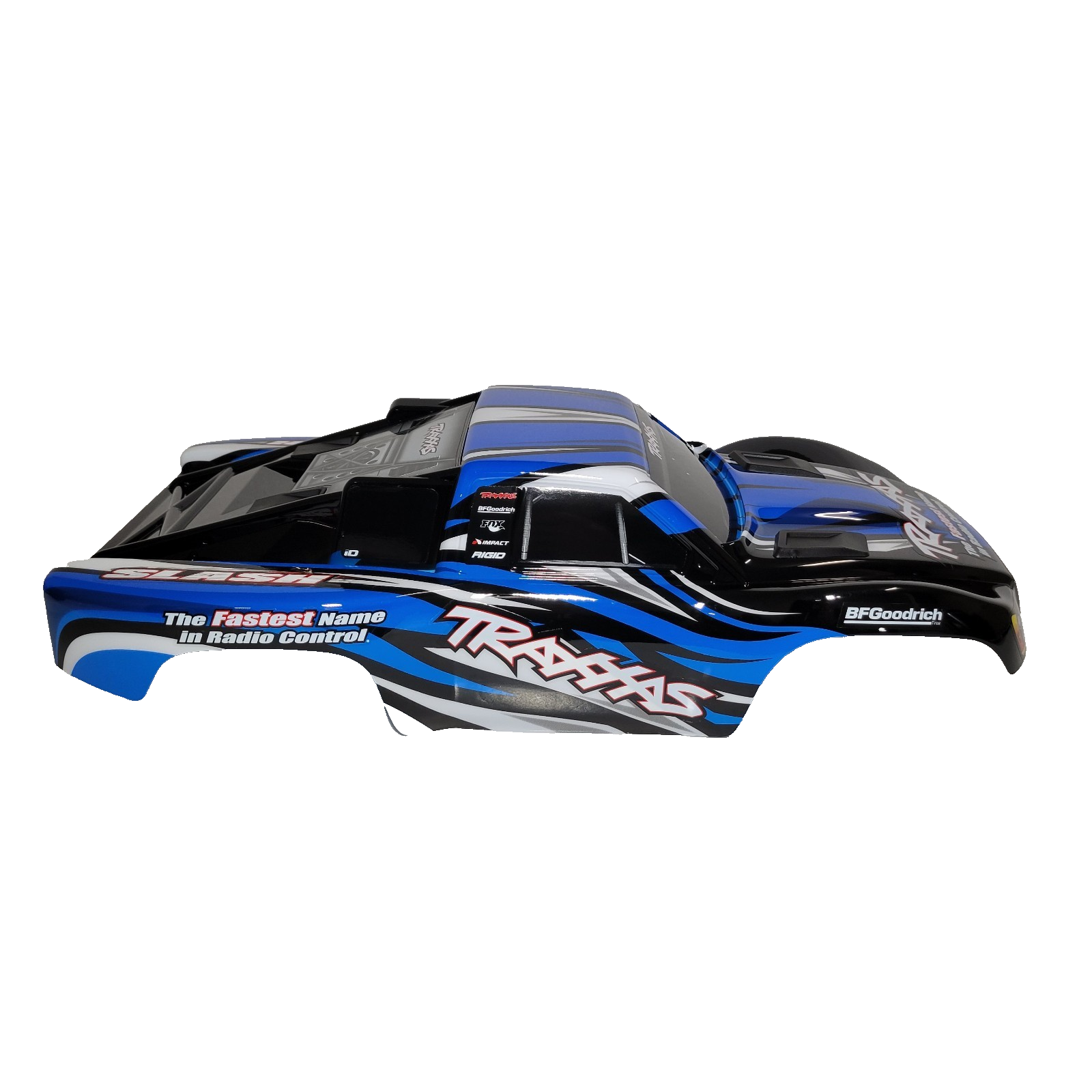 Fits Traxxas 1/10 Slash Blue Black Body w/ Clipless Mounts 4wd 2wd 4x4 VXL XL5