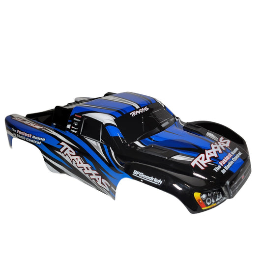 Fits Traxxas 1/10 Slash Blue Black Body w/ Clipless Mounts 4wd 2wd 4x4 VXL XL5
