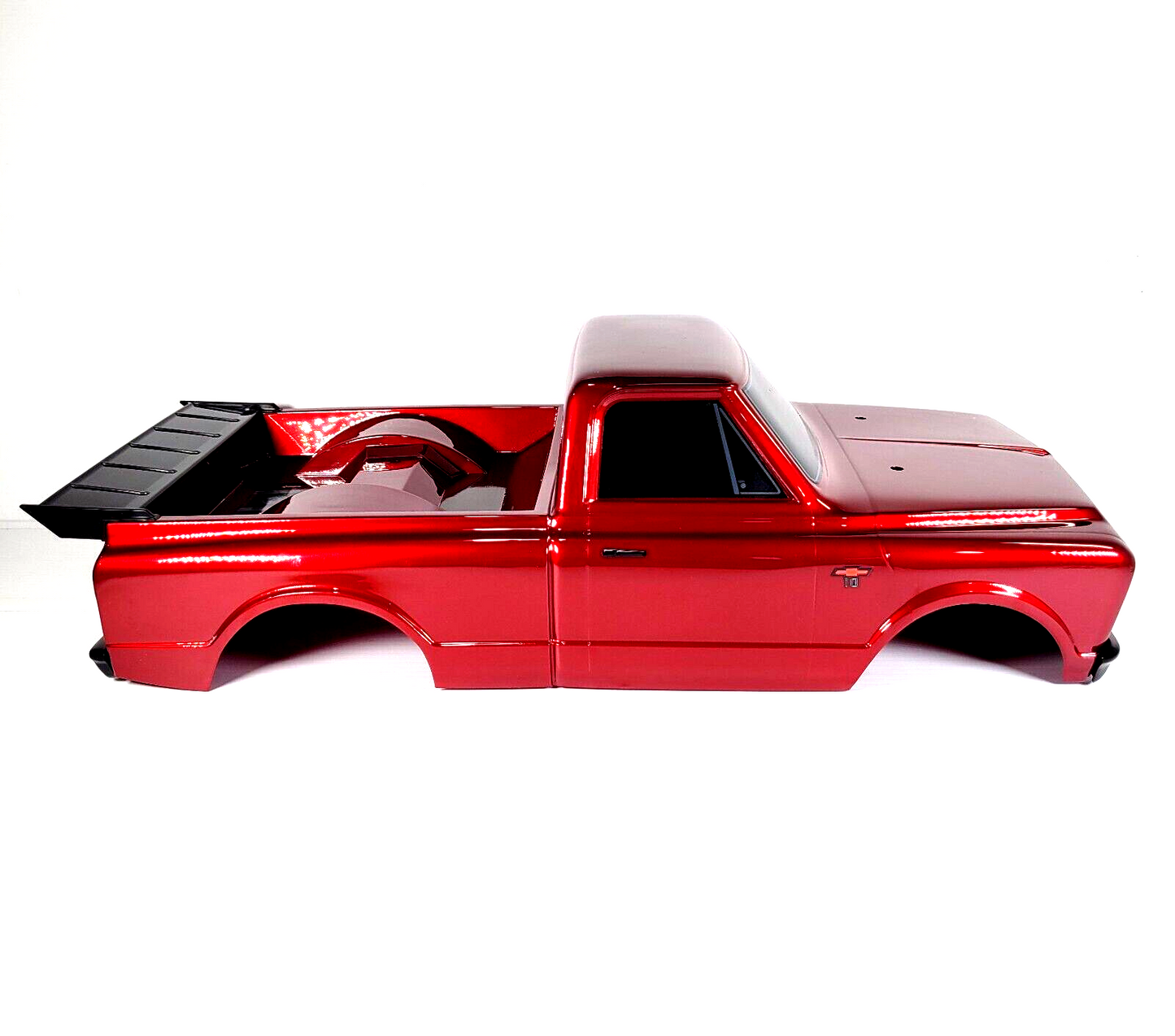 Fits Traxxas Drag Slash Red C10 Chevrolet Painted Body w/ Wing Grill Bumpers