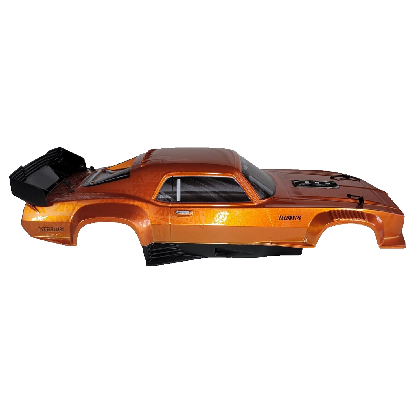 Arrma Felony 6s Body Shell Orange Factory Painted Resto-Mod Street Bash Stickers