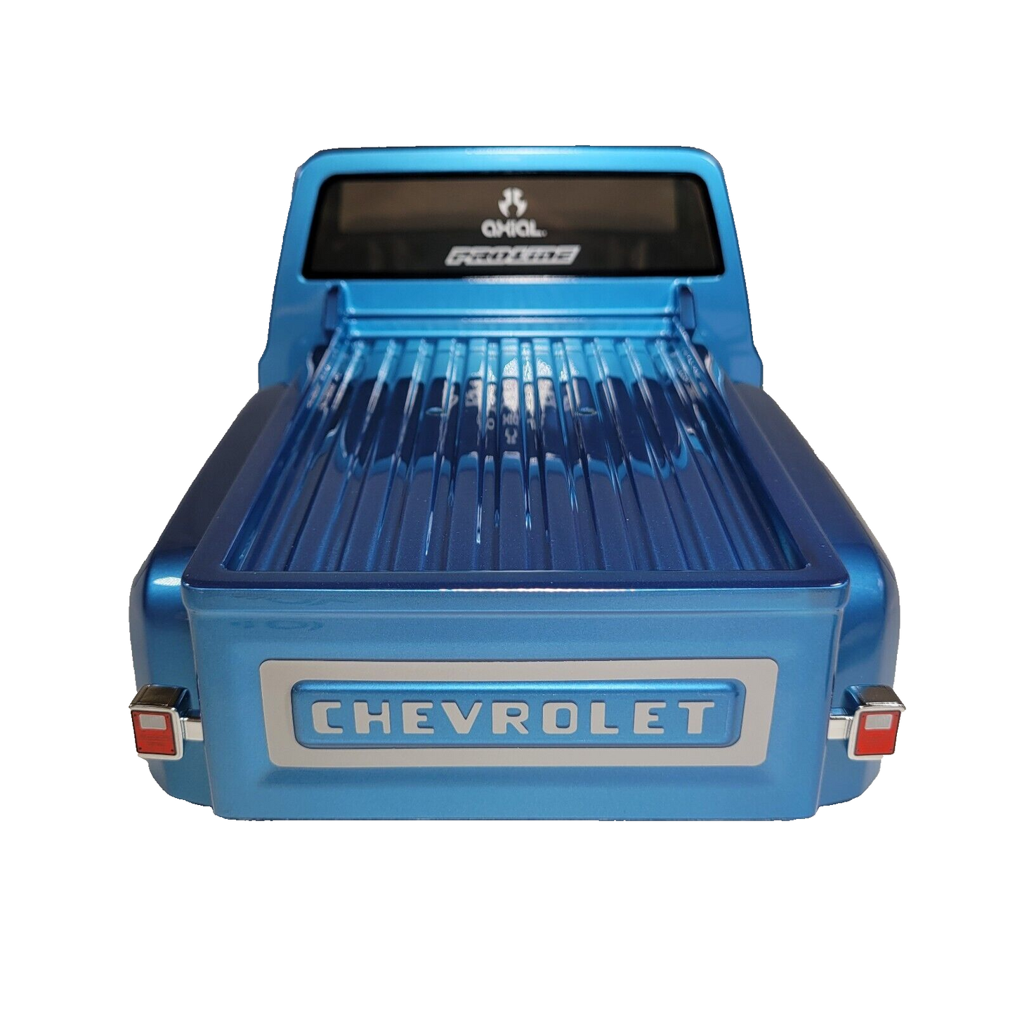 Axial SCX10 iii 1982 Chevy K-10 Body Blue Factory Painted Decaled & Led Lights