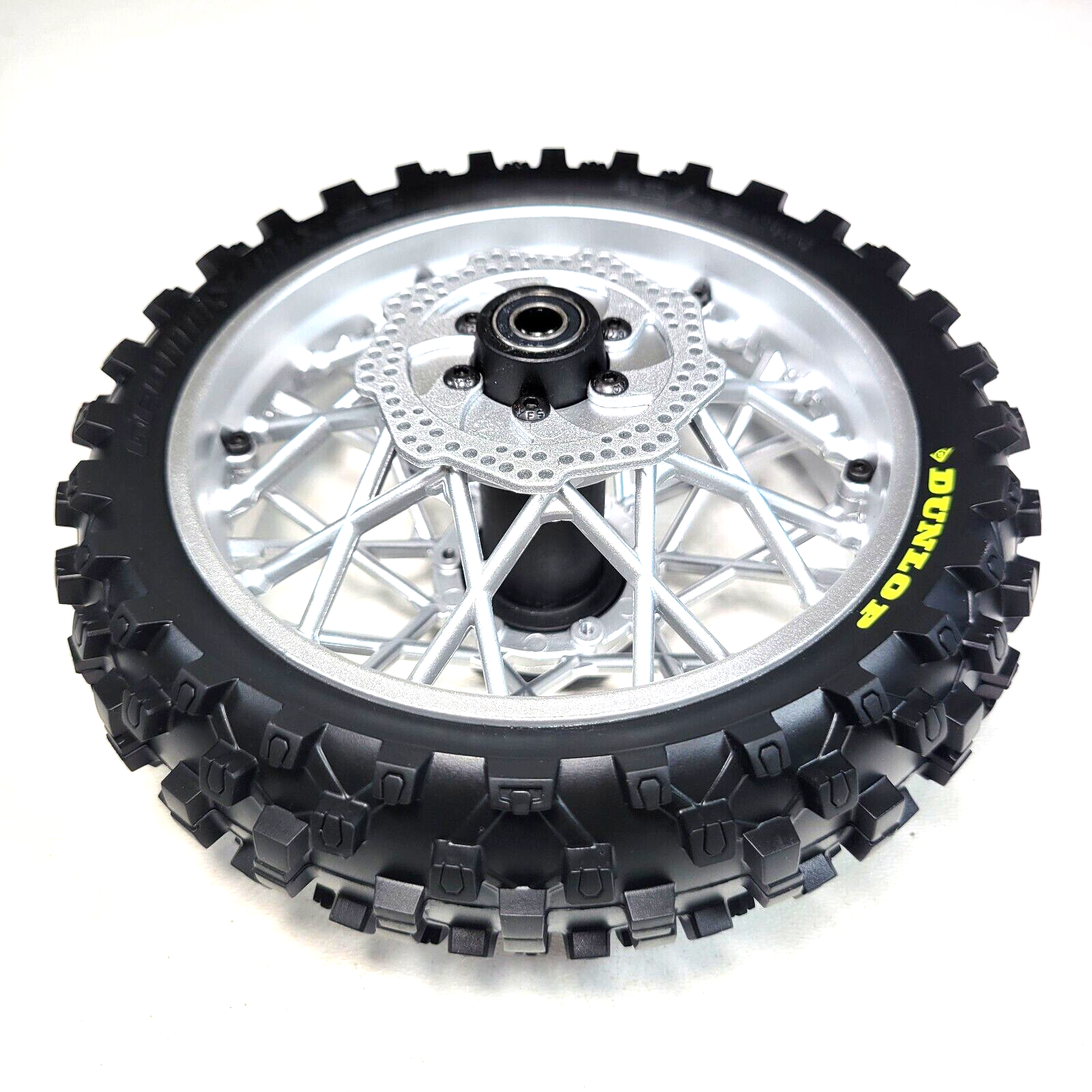 Losi Promoto Rear Dunlop Tire & Wheel With Bearings & Rotor Factory Assembled