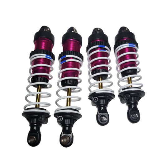 Fits Traxxas Slash Modified Shocks GTR Pink Front Rear Springs Absorbers MudBoss