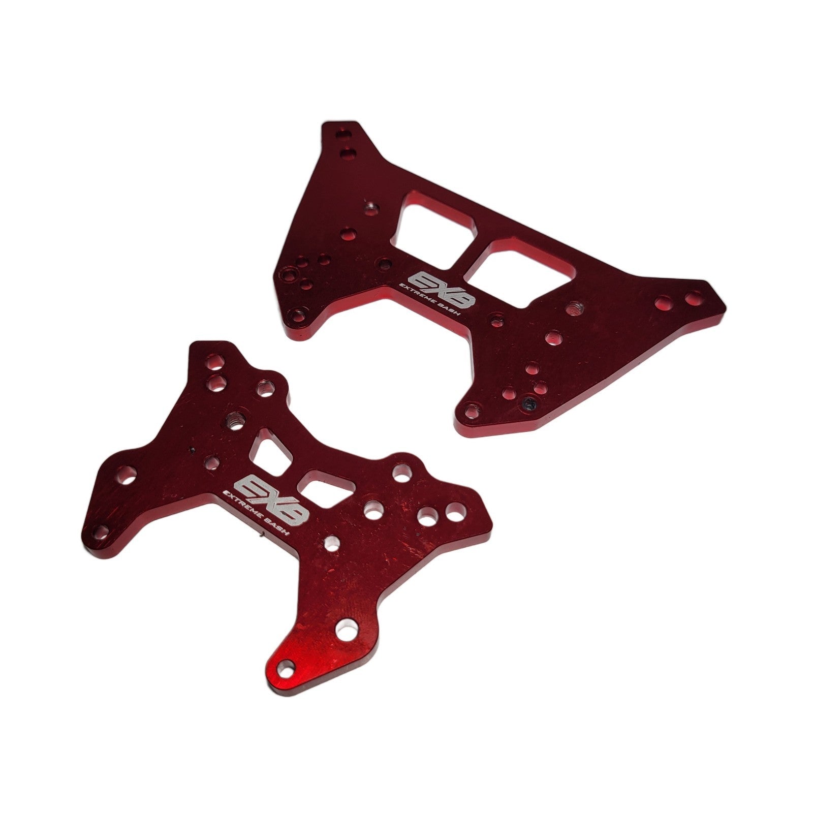 Arrma Talion 6s EXB V6 Shock Towers Red CNC T-6 Aluminum & Body Mount Posts