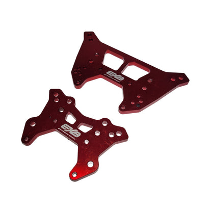 Arrma Talion 6s EXB V6 Shock Towers Red CNC T-6 Aluminum & Body Mount Posts