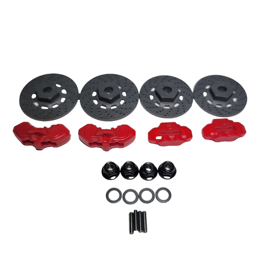 Fits Traxxas 4-Tec Drift 12mm Hex Rotors Brake Calipers Pins Washers Wheel Nuts