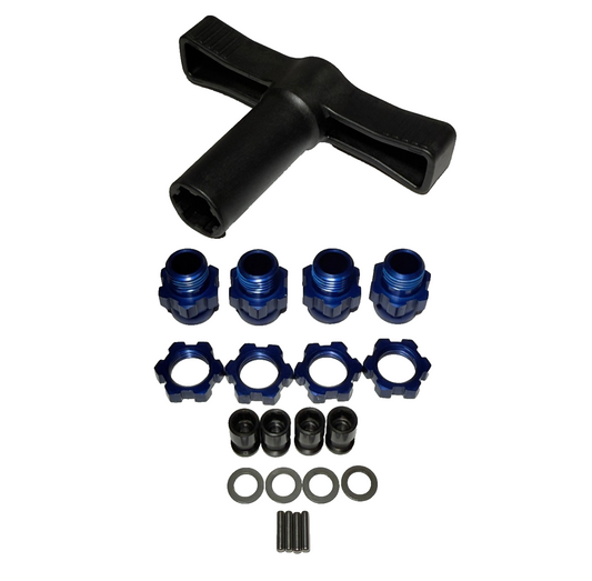 Fits Traxxas Jato 4x4 VXL 17mm Aluminum Wheel Hexes Nuts Washers Pins Tool /BL2s