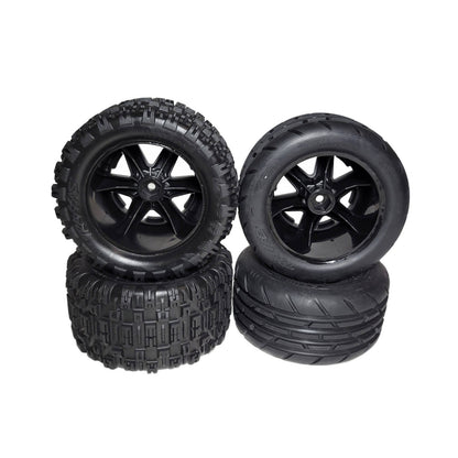 Fits Traxxas Rustler VX3 2wd Front Rear Sledgehammer Tires & 2.8 12mm Wheels XL5