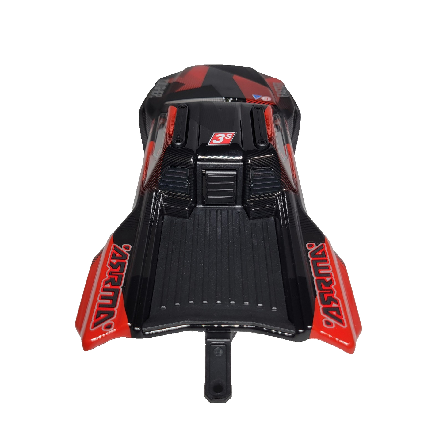 Arrma Mini Kraton 1/16th Body Factory Painted Red & Black Clipless ARA-2652