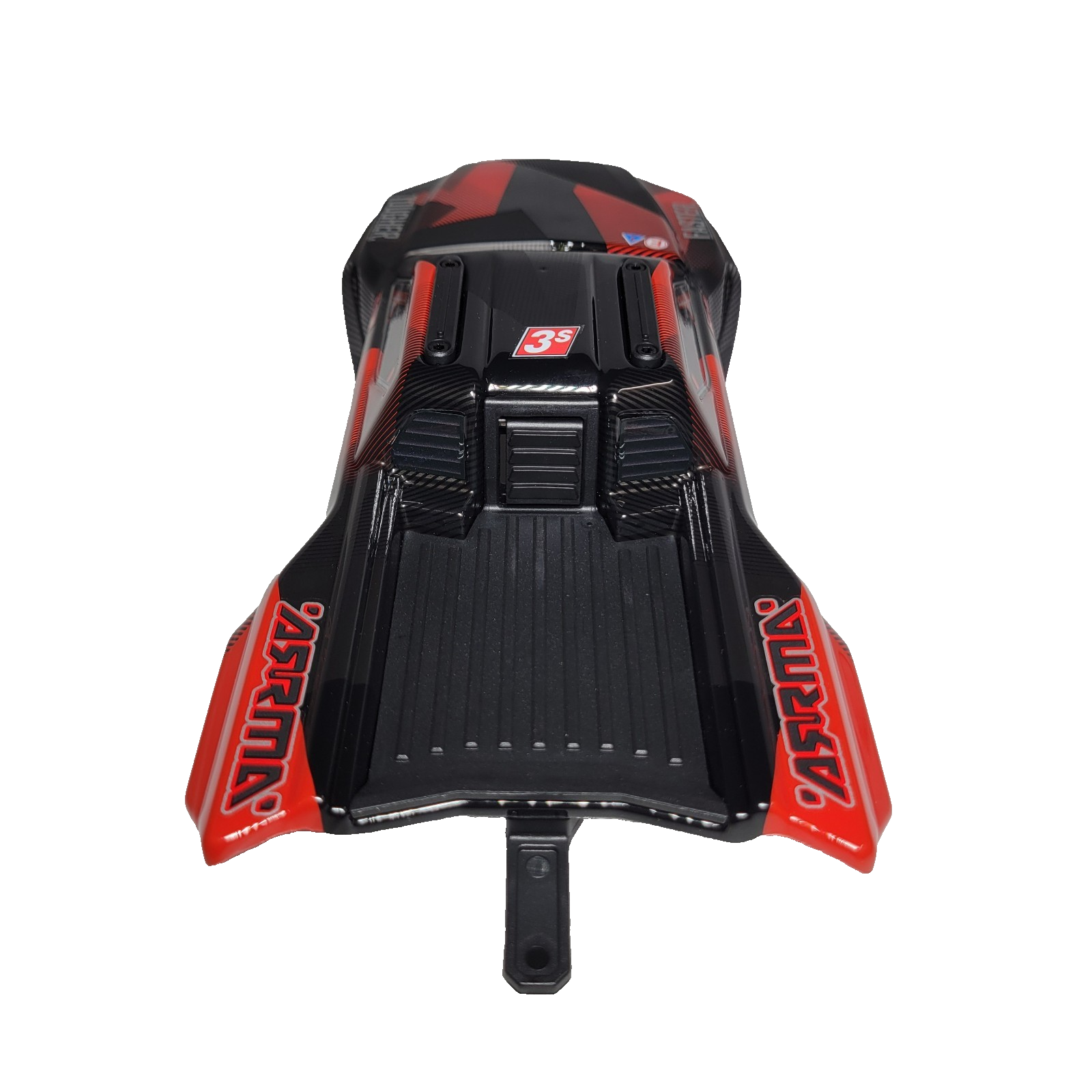 Arrma Mini Kraton 1/16th Body Factory Painted Red & Black Clipless ARA-2652