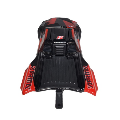 Arrma Mini Kraton 1/16th Body Factory Painted Red & Black Clipless ARA-2652